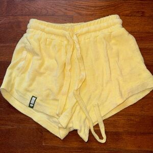 Daily Drills Yellow Terry Cloth Shorts size XS/S